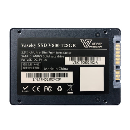 Vaseky V800 128GB 2.5 inch SATA3 6GB/s Ultra-Slim 7mm Solid State Drive SSD Hard Disk Drive for Desktop, Notebook - Solid State Drives by Vaseky | Online Shopping South Africa | PMC Jewellery | Buy Now Pay Later Mobicred