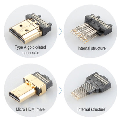 ULT-unite Gold-plated Head HDMI Male to Micro HDMI Male Nylon Braided Cable, Cable Length: 1.2m (Black) - Cable by ult-unite | Online Shopping South Africa | PMC Jewellery | Buy Now Pay Later Mobicred