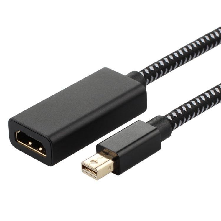 Mini DP to 1080P HD HDMI PP Yarn Woven Net Adapter Cable (Black) -  by PMC TechLife | Online Shopping South Africa | PMC TechLife | Buy Now Pay Later Mobicred
