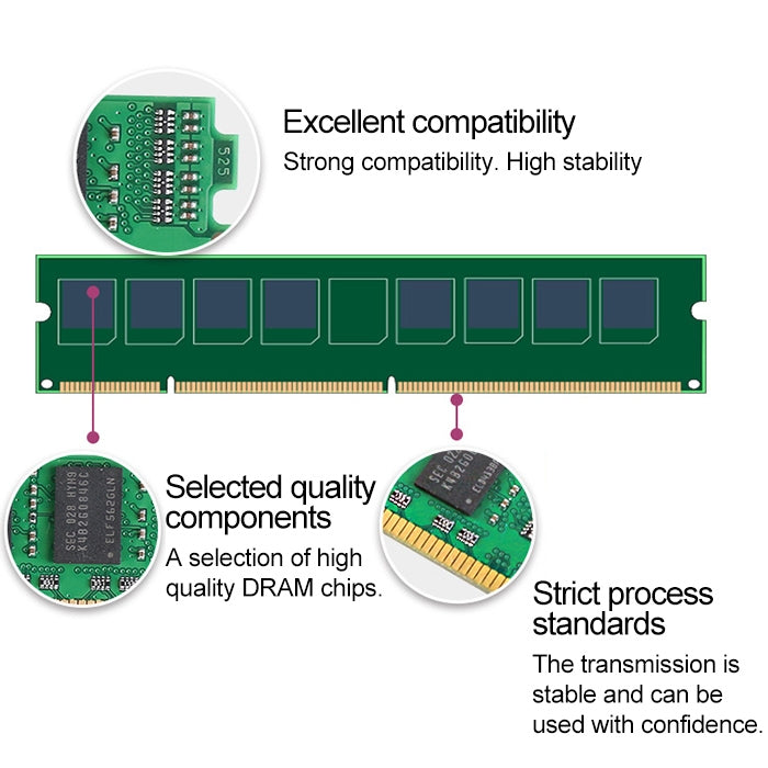 JingHai 1.5V DDR3 1333 / 1600MHz 4GB Memory RAM Module for Desktop PC - RAMs by JingHai | Online Shopping South Africa | PMC Jewellery | Buy Now Pay Later Mobicred