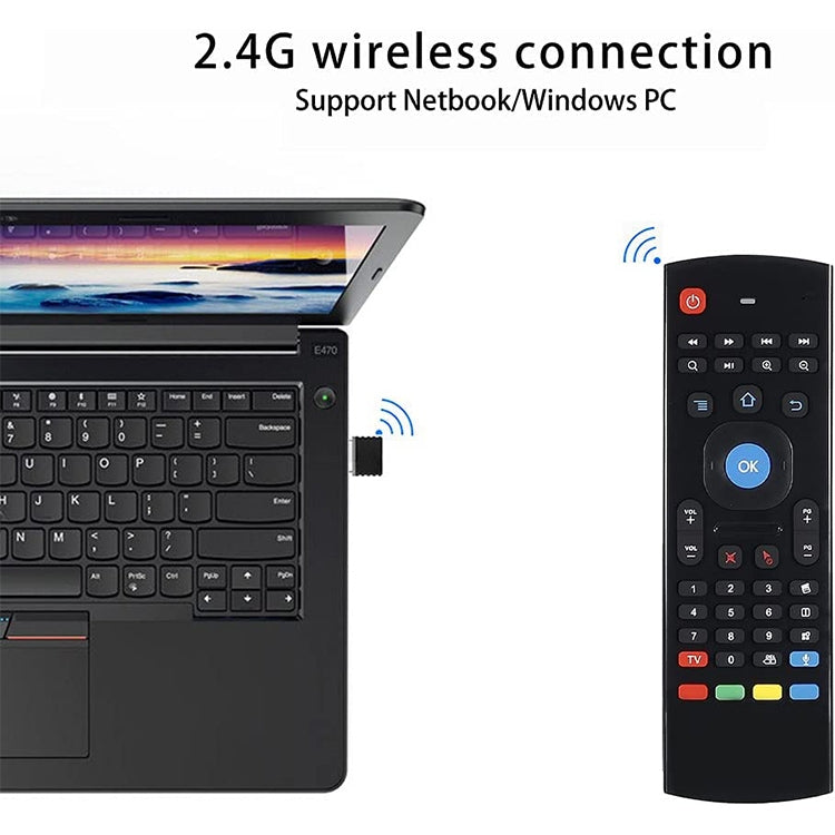 MX3-L Voice without Backlit 2.4GHz Fly Air Mouse Wireless Keyboard Remote Control - MINI PC Accessories & Gadgets by PMC Jewellery | Online Shopping South Africa | PMC Jewellery | Buy Now Pay Later Mobicred