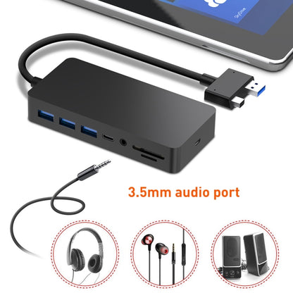 Rocketek SH701 11 in 1 100M RJ45 / USB 3.0 HUB Adapter for Surface Pro 5 / 6 - USB 3.0 HUB by ROCKETEK | Online Shopping South Africa | PMC Jewellery | Buy Now Pay Later Mobicred