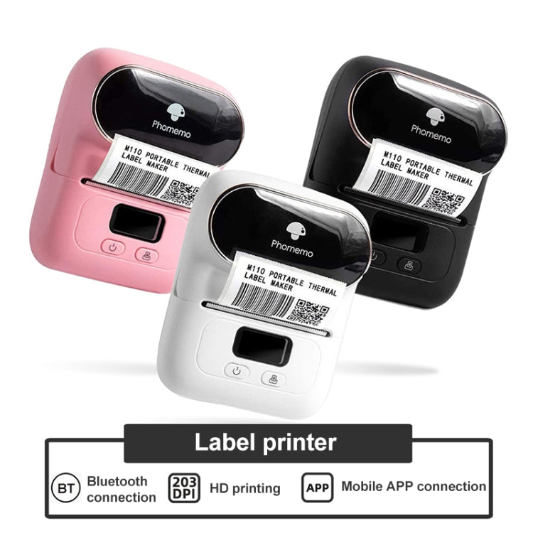 Phomemo M110 Home Handheld Mini Bluetooth Thermal Printer (Orange) - Printer by PMC TechLife | Online Shopping South Africa | PMC TechLife | Buy Now Pay Later Mobicred