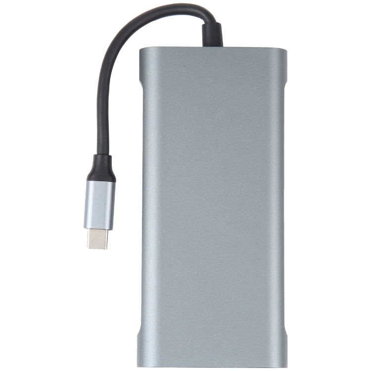 11 in 1 USB-C / Type-C to USB Docking Station HUB Adapter(100M Network Port) - USB HUB by PMC Jewellery | Online Shopping South Africa | PMC Jewellery | Buy Now Pay Later Mobicred