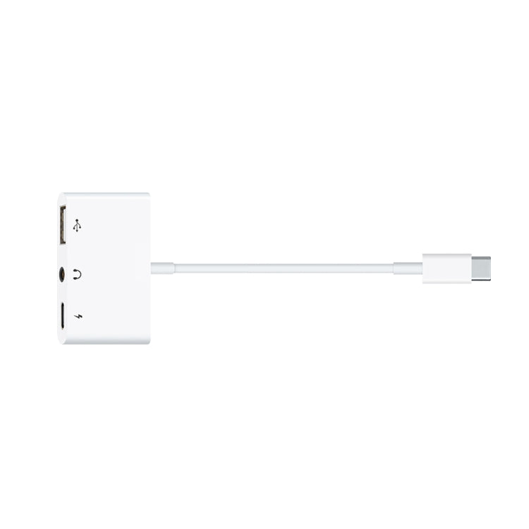 3 in 1 USB-C / Type-C Male to Type-C + USB + 3.5mm Female OTG Adapter - Converter & Adapter by PMC Jewellery | Online Shopping South Africa | PMC Jewellery | Buy Now Pay Later Mobicred