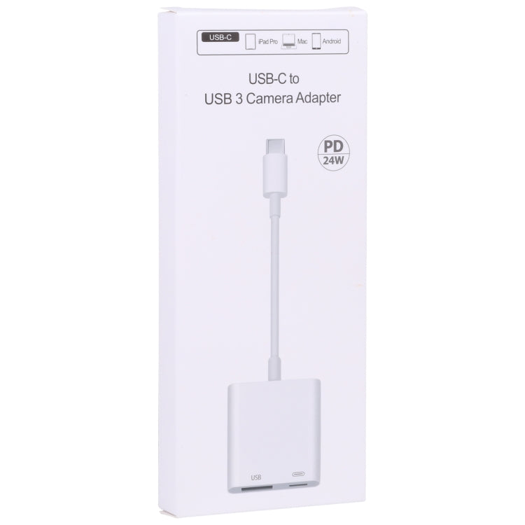 S-211 2 in 1 USB-C / Type-C Male to Type-C + USB Female Camera Adapter - Converter & Adapter by PMC Jewellery | Online Shopping South Africa | PMC Jewellery | Buy Now Pay Later Mobicred