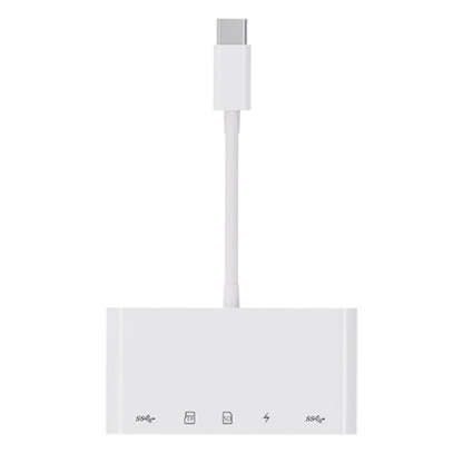 NK-1032TC 5 in 1 USB-C Male to SD / TF / 2xUSB / Type-C Female Adapter - Converter & Adapter by PMC Jewellery | Online Shopping South Africa | PMC Jewellery | Buy Now Pay Later Mobicred