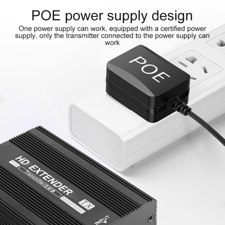 Measy ET1820 HDMI Extender Transmitter and Receiver Converter, POE Single Power Supply, Transmission Distance: 200m(US Plug) - Amplifier by Measy | Online Shopping South Africa | PMC Jewellery | Buy Now Pay Later Mobicred