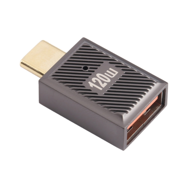 USB-C / Type-C Male to USB Female 10 Gbps Straight Charging Adapter (Gun Metal) - Cable & Adapters by PMC TechLife | Online Shopping South Africa | PMC TechLife | Buy Now Pay Later Mobicred