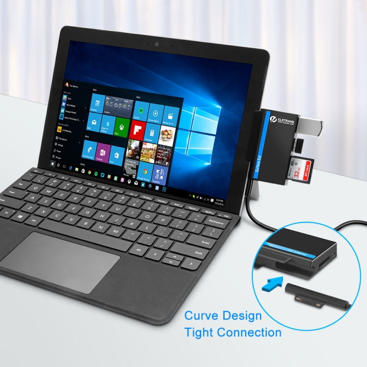 ROCKETEK RT-SGO737 2 USB 3.0 + Micro USB Interface Hub for Microsoft Surface Go, with 2 TF Card & SD Card Slots - USB 3.0 HUB by ROCKETEK | Online Shopping South Africa | PMC Jewellery | Buy Now Pay Later Mobicred