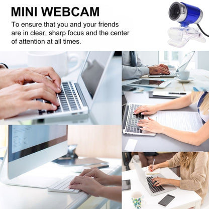 HXSJ A860 30fps 480P HD Webcam for Desktop / Laptop, with 10m Sound Absorbing Microphone, Length: 1.4m(Red + Black) - HD Camera by HXSJ | Online Shopping South Africa | PMC Jewellery | Buy Now Pay Later Mobicred