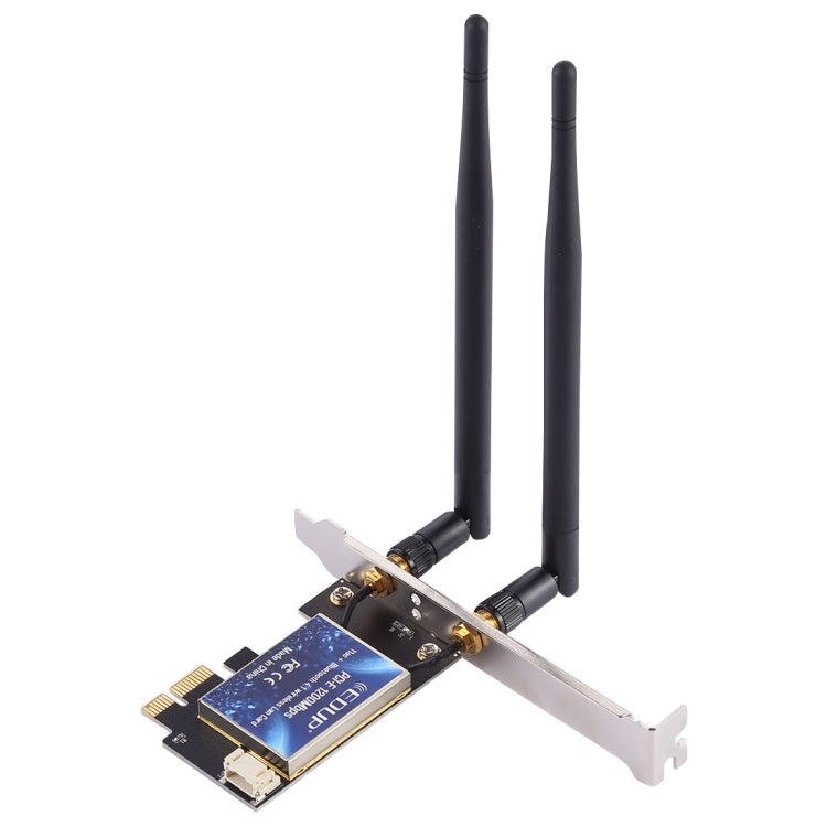 EDUP EP-9620 2 in 1 AC1200Mbps 2.4GHz & 5.8GHz Dual Band PCI-E 2 Antenna WiFi Adapter External Network Card + Bluetooth - USB Network Adapter by EDUP | Online Shopping South Africa | PMC Jewellery | Buy Now Pay Later Mobicred