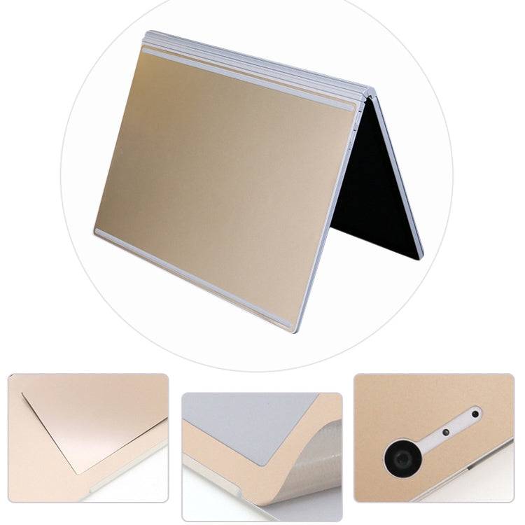 4 in 1 Notebook Shell Protective Film Sticker Set for Microsoft Surface Book 2 15 inch(Gold) - Screen & Keyboard Cover by PMC Jewellery | Online Shopping South Africa | PMC Jewellery | Buy Now Pay Later Mobicred