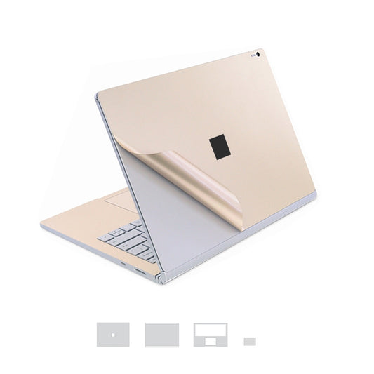 4 in 1 Notebook Shell Protective Film Sticker Set for Microsoft Surface Book 13.5 inch(Gold) - Screen & Keyboard Cover by PMC Jewellery | Online Shopping South Africa | PMC Jewellery | Buy Now Pay Later Mobicred