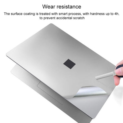 4 in 1 Notebook Shell Protective Film Sticker Set for Microsoft Surface Laptop 3 15 inch (Grey) - Screen & Keyboard Cover by PMC Jewellery | Online Shopping South Africa | PMC Jewellery | Buy Now Pay Later Mobicred