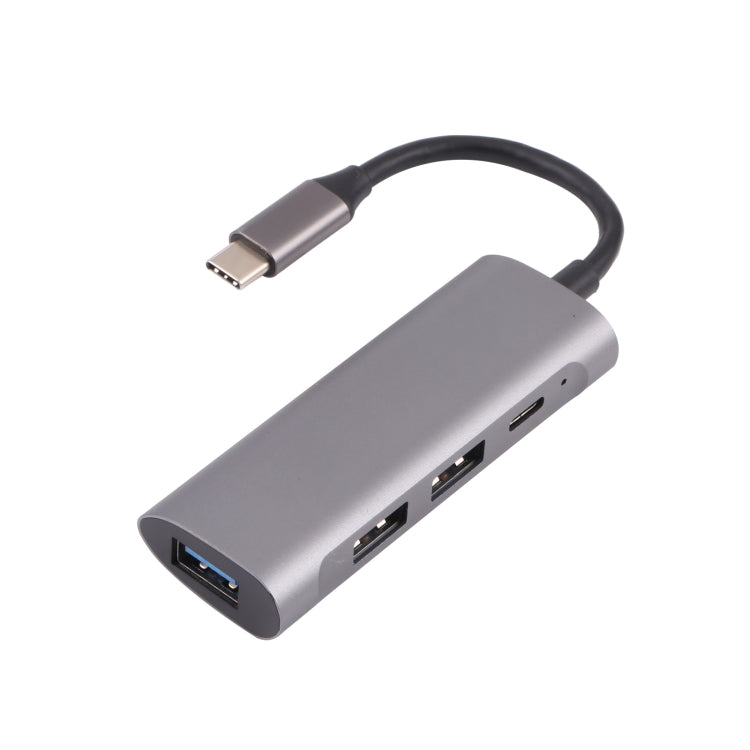 T-811 4 in 1 USB-C / Type-C to 3 USB 3.0 + USB-C / Type-C Ports HUB Docking Station - USB HUB by PMC TechLife | Online Shopping South Africa | PMC TechLife