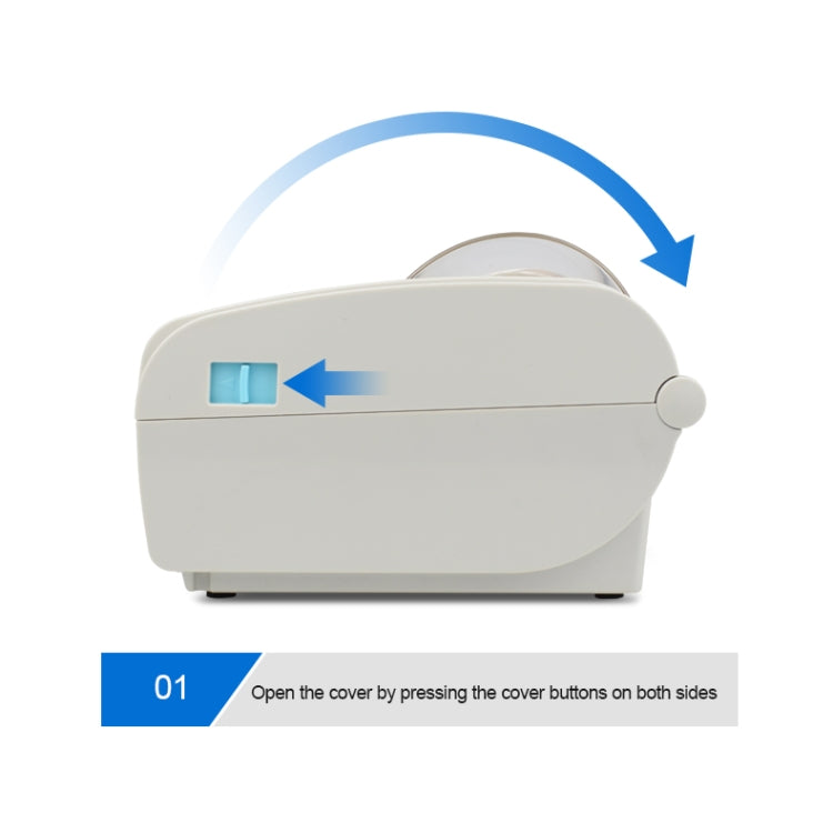 POS-9210 110mm USB +  Bluetooth POS Receipt Thermal Printer Express Delivery Barcode Label Printer, US Plug(White) - Printer by PMC Jewellery | Online Shopping South Africa | PMC Jewellery | Buy Now Pay Later Mobicred