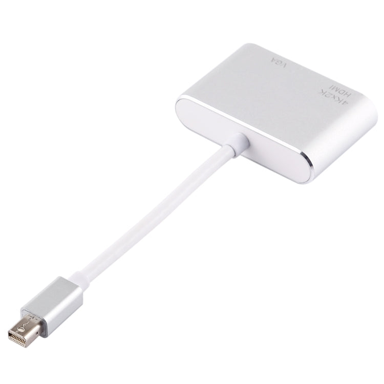 2 in 1 4Kx2K Mini DisplayPort to VGA & HDMI Adapter (Silver) - free shipping - PMC Jewellery - Order now!