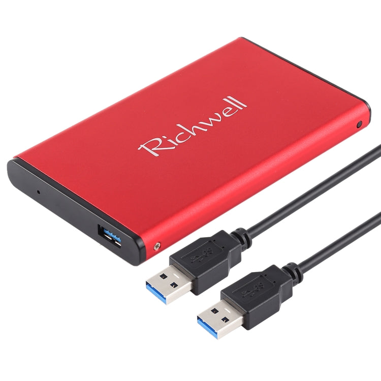 Richwell SATA R2-SATA-500GB 500GB 2.5 inch USB3.0 Super Speed Interface Mobile Hard Disk Drive(Red) - free shipping - PMC Jewellery - Order now!