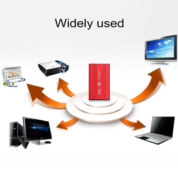Richwell SATA R2-SATA-500GB 500GB 2.5 inch USB3.0 Super Speed Interface Mobile Hard Disk Drive(Red) - free shipping - PMC Jewellery - Order now!