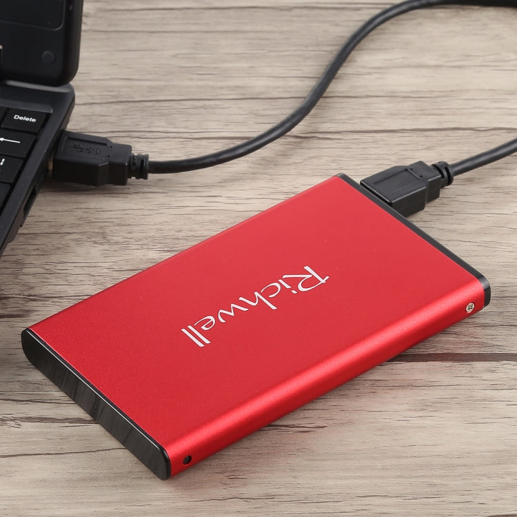 Richwell SATA R2-SATA-500GB 500GB 2.5 inch USB3.0 Super Speed Interface Mobile Hard Disk Drive(Red) - free shipping - PMC Jewellery - Order now!