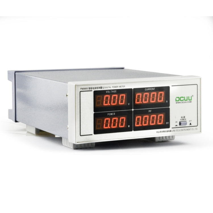 DCUU PM9800 Intelligent Electrical Parameters Measuring Instrument, Basic Edition (EU Plug) - Current & Voltage Tester by PMC TechLife | Online Shopping South Africa | PMC TechLife | Buy Now Pay Later Mobicred
