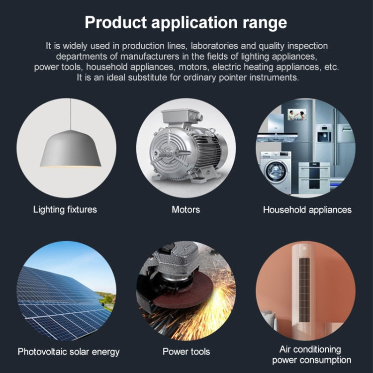 DCUU PM9800 Intelligent Electrical Parameters Measuring Instrument, Basic Edition (US Plug) - Current & Voltage Tester by PMC TechLife | Online Shopping South Africa | PMC TechLife | Buy Now Pay Later Mobicred