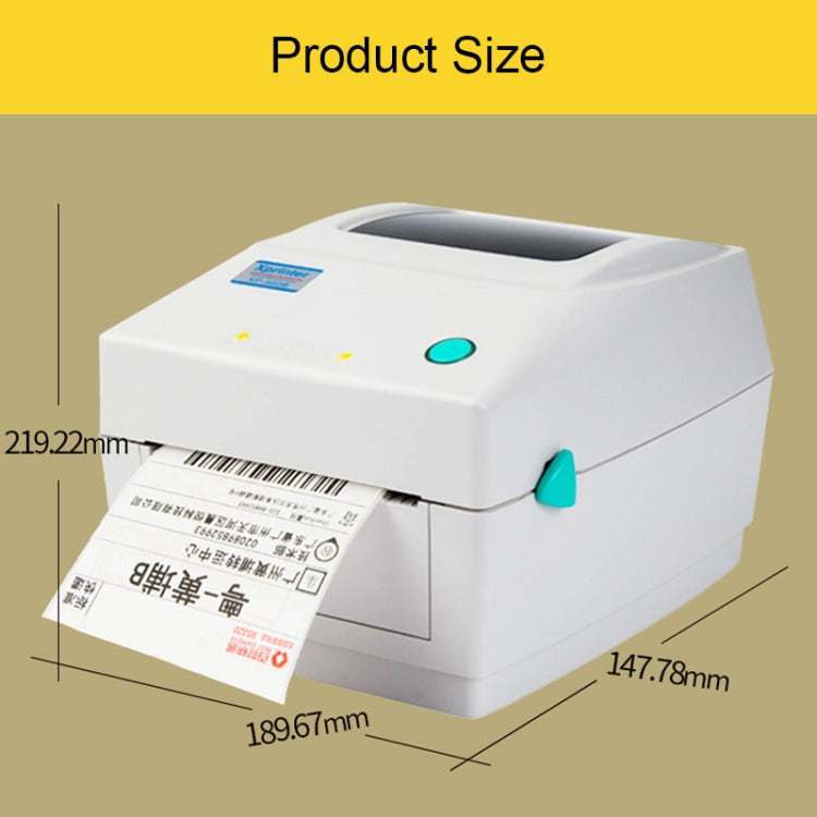 Xprinter XP-460B USB Port Thermal Automatic Calibration Barcode Printer - free shipping - PMC TechLife - Order now!