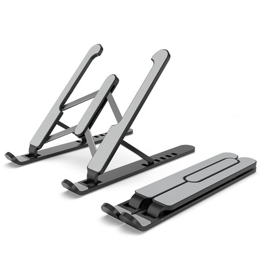 Laptop Stand Desktop Raise Bracket Cooling Base Lifting Holder Foldable (Black) - Laptop Stand by PMC Jewellery | Online Shopping South Africa | PMC Jewellery | Buy Now Pay Later Mobicred