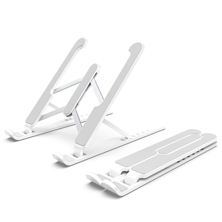 Laptop Stand Desktop Raise Bracket Cooling Base Lifting Holder Foldable (White) - free shipping - PMC TechLife - Order now!