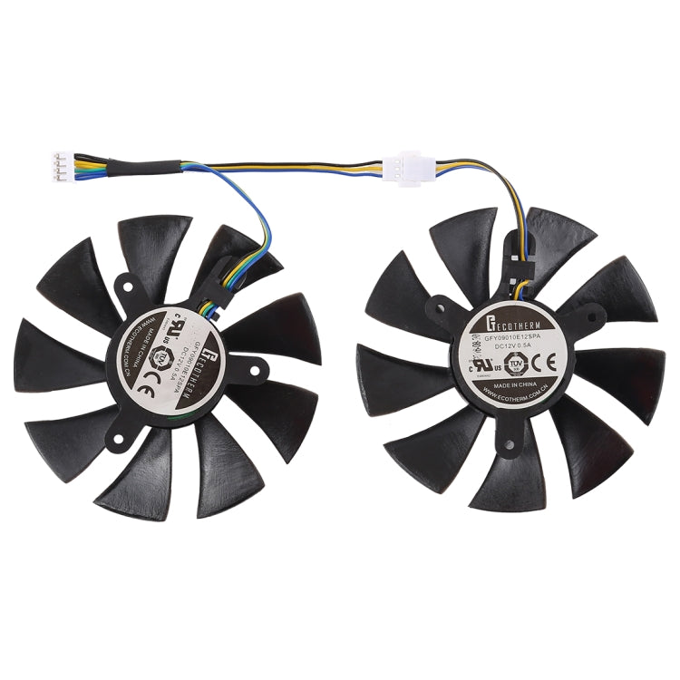 DC 12V 0.5A 4 Pin Female Original Desktop Computer Radiator Cooling Fan CPU Cooling Fan, Diameter: 8.5mm, Pairs - Fan Cooling by PMC Jewellery | Online Shopping South Africa | PMC Jewellery | Buy Now Pay Later Mobicred