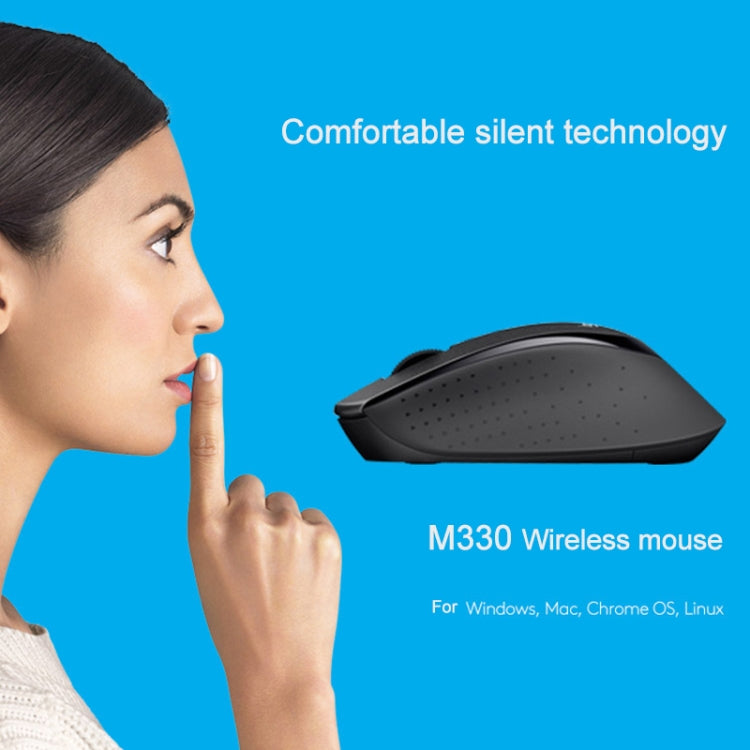Logitech M330 Wireless Optical Mute Mouse with Micro USB Receiver (White) - free shipping - PMC Jewellery - Order now!