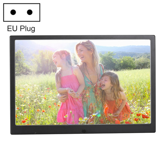 HSD1504 15.4 inch LED 1280x800 High Resolution Display Digital Photo Frame with Holder and Remote Control, Support SD / MMC / MS Card / USB Port, EU Plug(Black) - 15 inch Above by PMC Jewellery | Online Shopping South Africa | PMC Jewellery | Buy Now Pay Later Mobicred