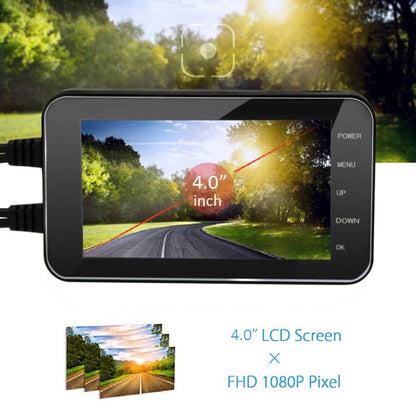 4 inch HD WIFI Dual Lens 1080P Waterproof Motorcycle Driving Recorder - Electrical Instruments by PMC Jewellery | Online Shopping South Africa | PMC Jewellery | Buy Now Pay Later Mobicred