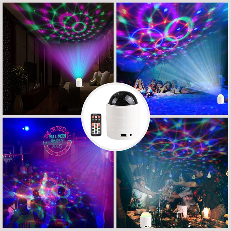 USB Bluetooth Crystal Magic Ball Stage Light with Remote Control (Black) - Stage Lighting by PMc TechLife | Online Shopping South Africa | PMc TechLife | Buy Now Pay Later Mobicred