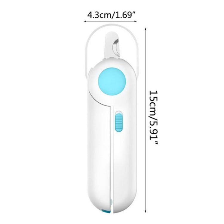 Pet Cat and Dog LED Light Nail Clippers (Blue) - Fingernail Trimmers by PMc TechLife | Online Shopping South Africa | PMc TechLife | Buy Now Pay Later Mobicred