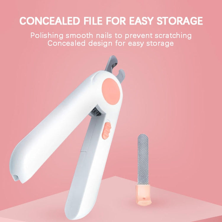 Pet Cat and Dog LED Light Nail Clippers (Blue) - Fingernail Trimmers by PMc TechLife | Online Shopping South Africa | PMc TechLife | Buy Now Pay Later Mobicred