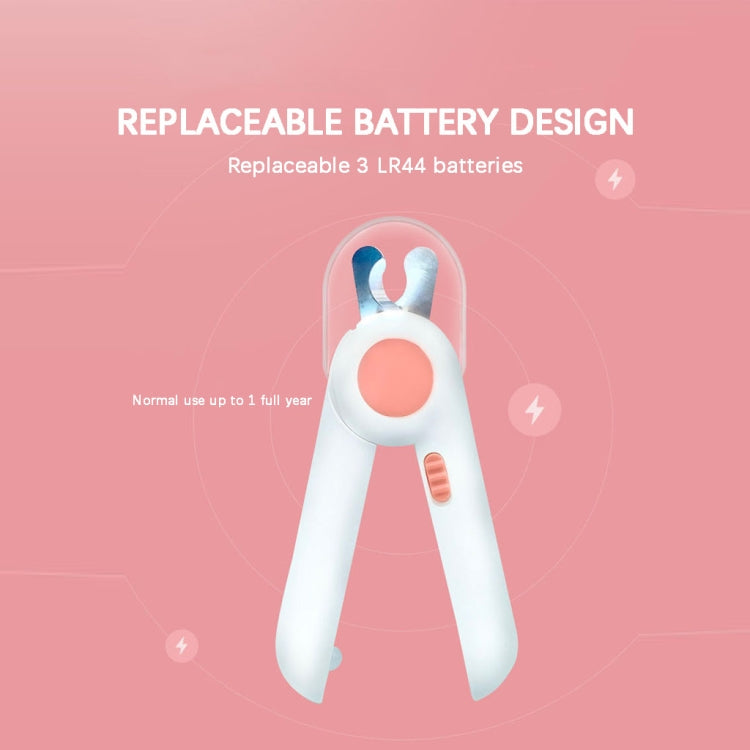 Pet Cat and Dog LED Light Nail Clippers (Blue) - Fingernail Trimmers by PMc TechLife | Online Shopping South Africa | PMc TechLife | Buy Now Pay Later Mobicred