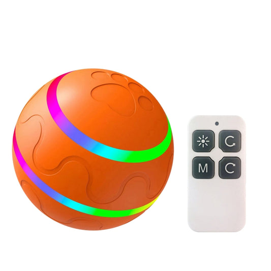 O1 Intelligent Remote Control Pet Toy Dog Training Luminous Ball (Orange) - Rubber Silicone Toys by PMC Jewellery | Online Shopping South Africa | PMC Jewellery | Buy Now Pay Later Mobicred