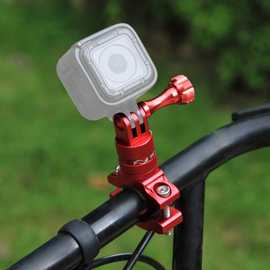 PULUZ 360 Degree Rotation Bike Aluminum Handlebar Adapter Mount with Screw for GoPro Hero12 Black / Hero11 /10 /9 /8 /7 /6 /5, Insta360 Ace / Ace Pro, DJI Osmo Action 4 and Other Action Cameras(Red) - Bicycle Handlebar Mount by PULUZ | Online Shopping South Africa | PMC Jewellery