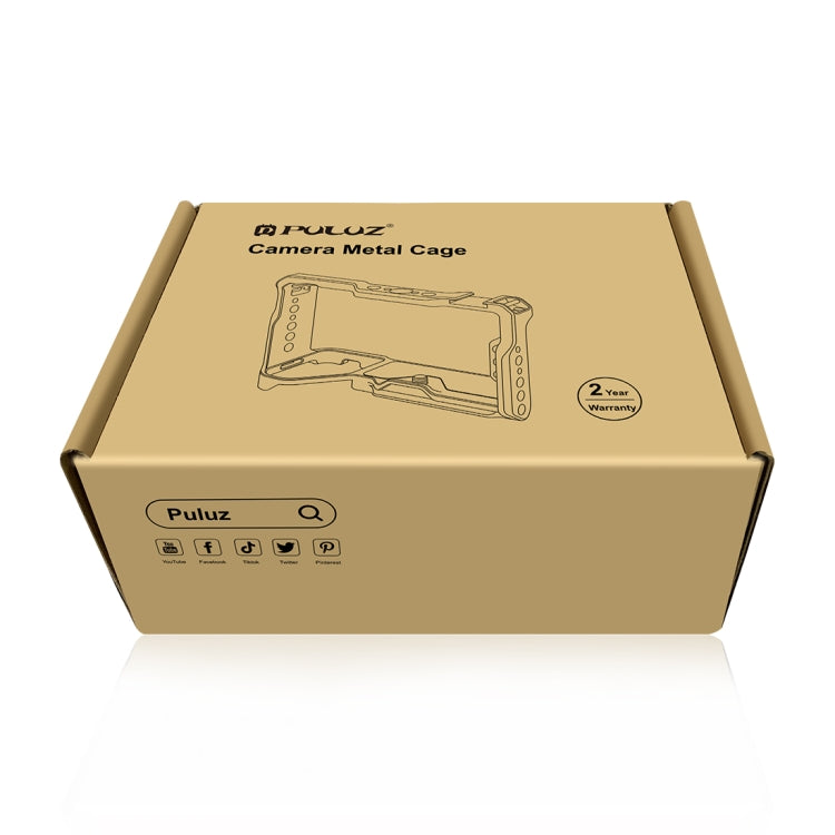 For Canon EOS R10 PULUZ Metal Camera Cage Stabilizer Rig (Black) - free shipping - PMC TechLife - Order now!