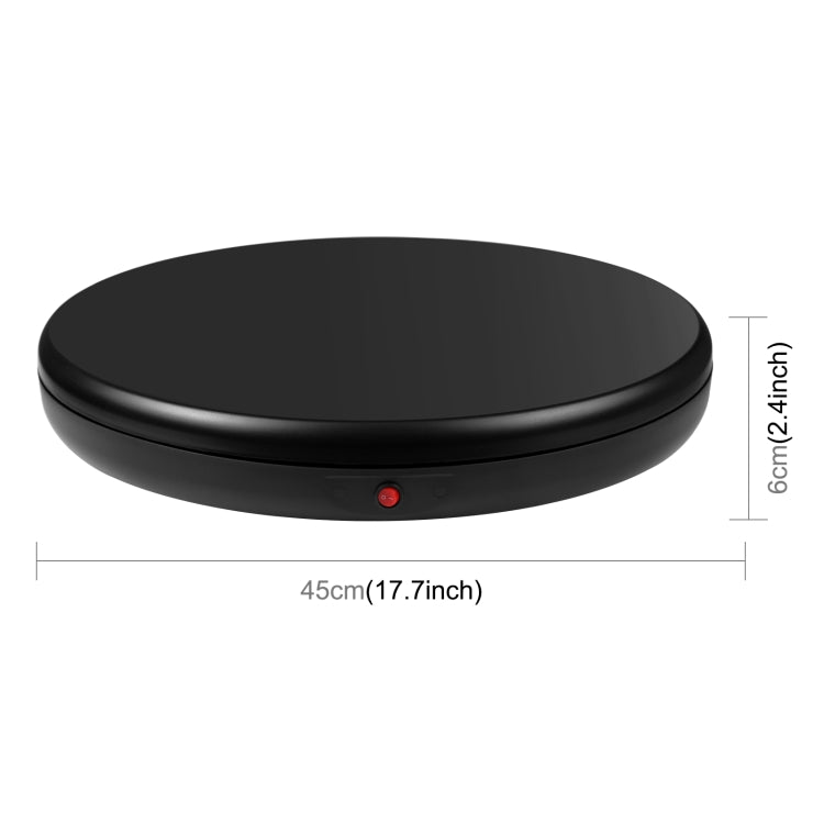 PULUZ 45cm Remote Control Adjusting Speed Rotating Turntable Display Stand, Black, Load 100kg(AU Plug) - free shipping - PMC TechLife - Order now!