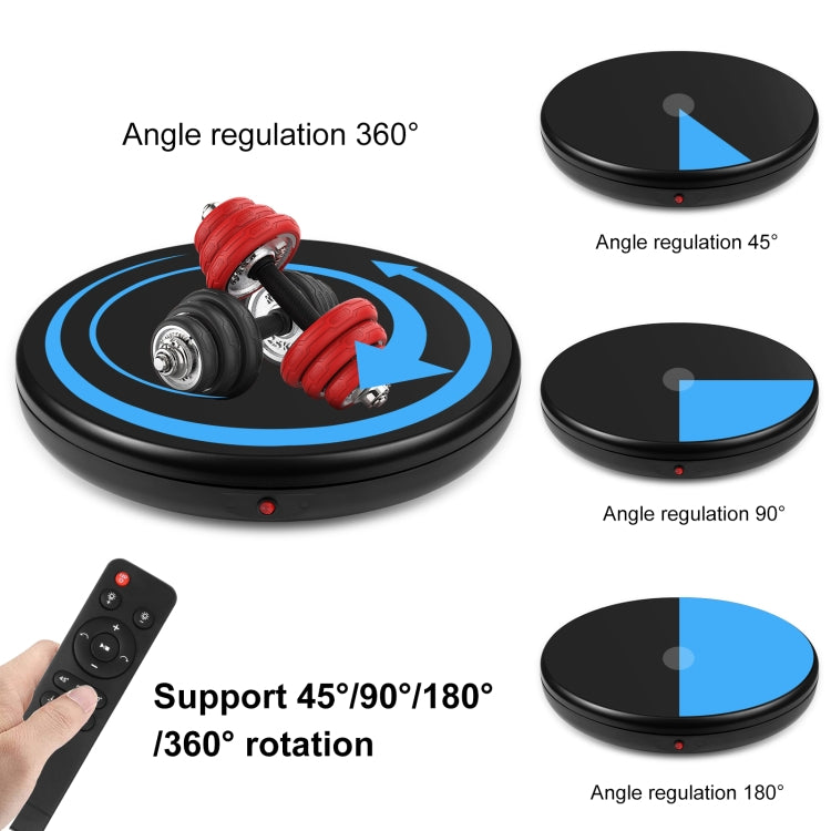 PULUZ 45cm Remote Control Adjusting Speed Rotating Turntable Display Stand, Black, Load 100kg(AU Plug) - free shipping - PMC TechLife - Order now!