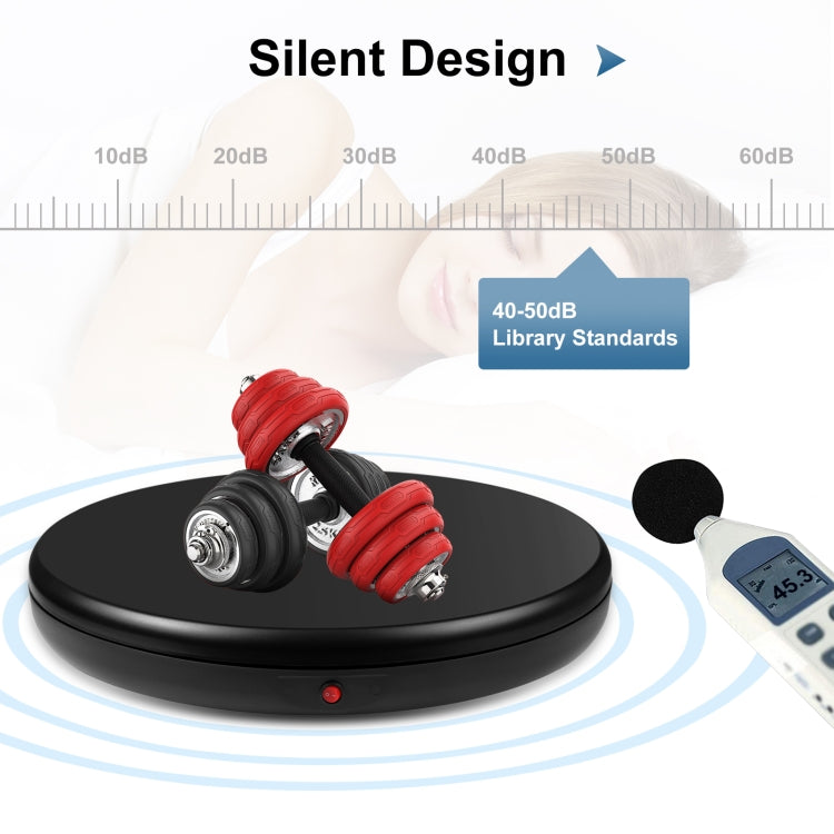 PULUZ 45cm Remote Control Adjusting Speed Rotating Turntable Display Stand, Black, Load 100kg(AU Plug) - free shipping - PMC TechLife - Order now!