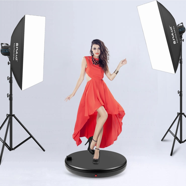 PULUZ 45cm Remote Control Adjusting Speed Rotating Turntable Display Stand with Power Socket, Black, Load 100kg(AU Plug) - free shipping - PMC TechLife - Order now!
