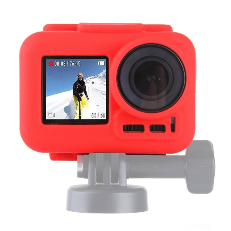 PULUZ Silicone Protective Case for DJI Osmo Action with Frame(Red) -  by PULUZ | Online Shopping South Africa | PMC Jewellery | Buy Now Pay Later Mobicred