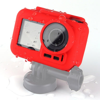 PULUZ Silicone Protective Case for DJI Osmo Action with Frame(Red) -  by PULUZ | Online Shopping South Africa | PMC Jewellery | Buy Now Pay Later Mobicred