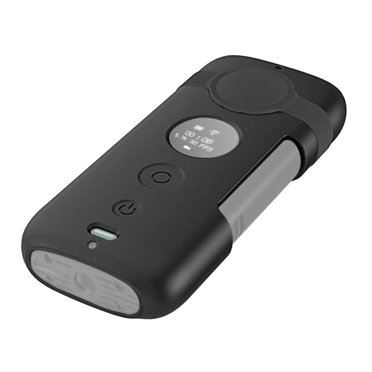 PULUZ Silicone Protective Case with Lens Cover for Insta360 ONE X(Black) - Case & Bags by PULUZ | Online Shopping South Africa | PMC TechLife | Buy Now Pay Later Mobicred