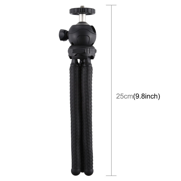 PULUZ Mini Octopus Flexible Tripod Holder with Ball Head for SLR Cameras, GoPro, Cellphone, Size: 25cmx4.5cm - Portable Mini Tripod by PULUZ | Online Shopping South Africa | PMC Jewellery | Buy Now Pay Later Mobicred