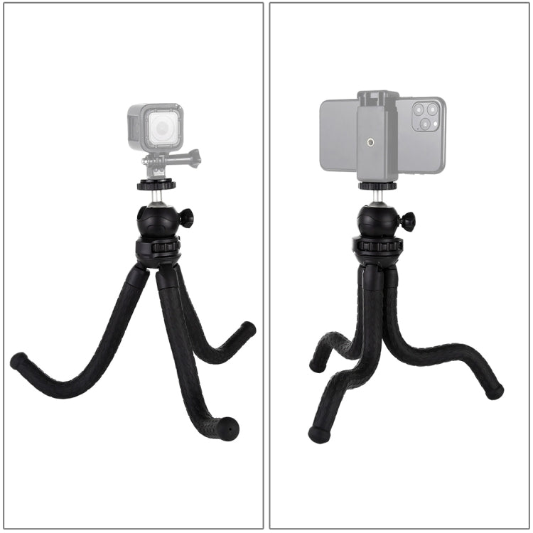 PULUZ Mini Octopus Flexible Tripod Holder with Ball Head for SLR Cameras, GoPro, Cellphone, Size:30cmx5cm - Portable Mini Tripod by PULUZ | Online Shopping South Africa | PMC Jewellery | Buy Now Pay Later Mobicred